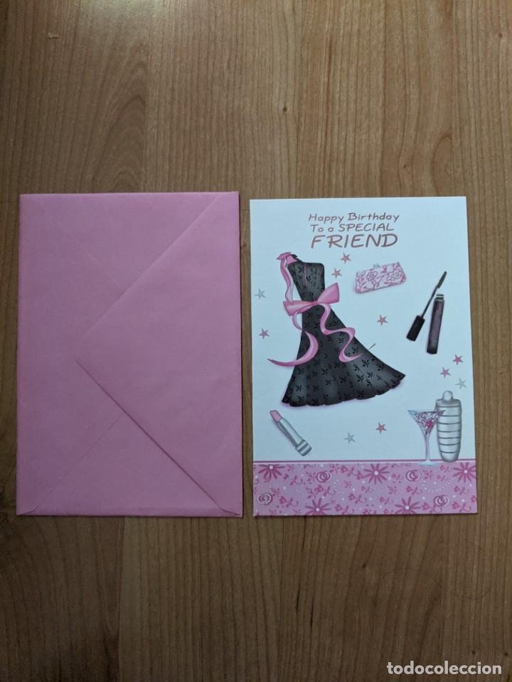 Postales: POSTAL CUMPLEA&Ntilde;OS DOBLE (MANUSCRITA) - Foto 1