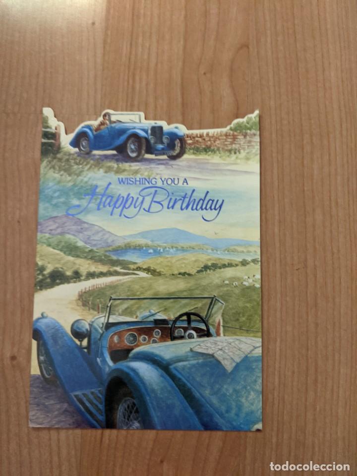 Postales: POSTAL CUMPLEA&Ntilde;OS DOBLE (MANUSCRITA) - Foto 1
