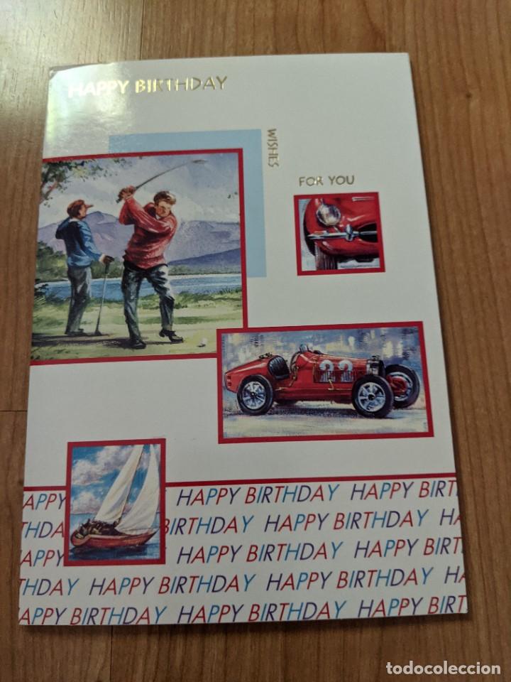 Postales: POSTAL CUMPLEA&Ntilde;OS DOBLE (MANUSCRITA) - Foto 1
