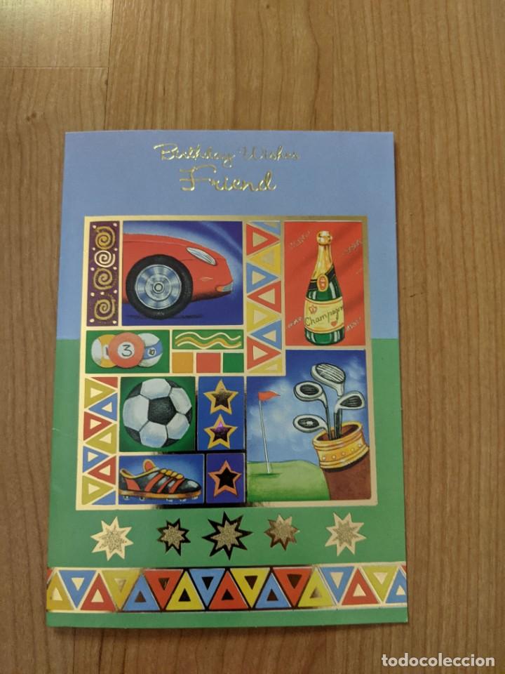 Postales: POSTAL CUMPLEA&Ntilde;OS DOBLE (MANUSCRITA) - Foto 1