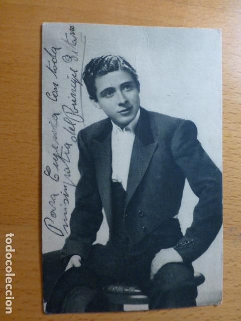Postales: EL PRINCIPE GITANO POSTAL CON DEDICATORIA AUTOGRAFA - Foto 1