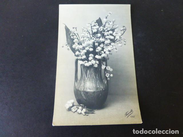 Postales: JARRON CON FLORES POSTAL - Foto 1