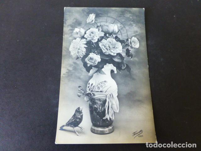 Postales: JARRON CON FLORES POSTAL - Foto 1