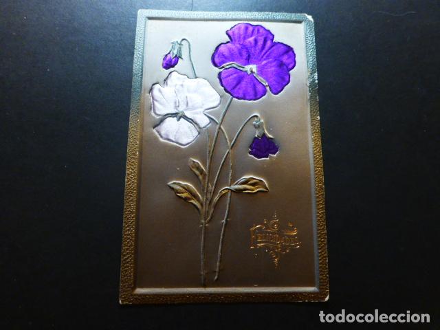Postales: FLORES EN RELIEVE POSTAL - Foto 1
