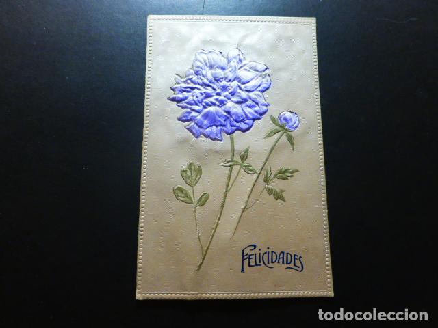 Postales: FLORES EN RELIEVE POSTAL - Foto 1