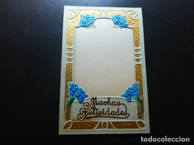 Postales: FLORES EN RELIEVE POSTAL - Foto 1