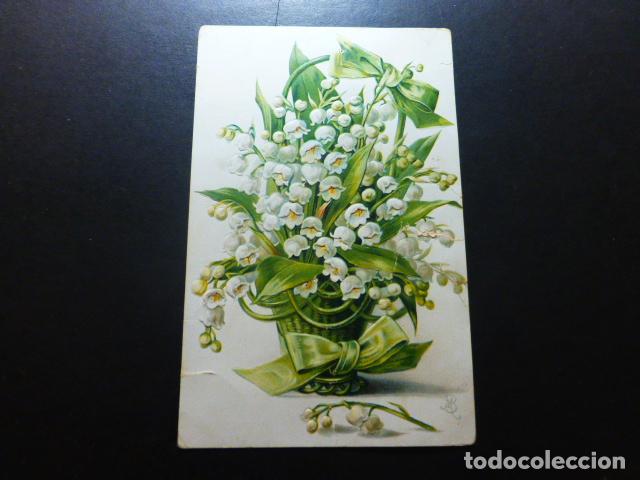 Postales: FLORES EN RELIEVE POSTAL - Foto 1