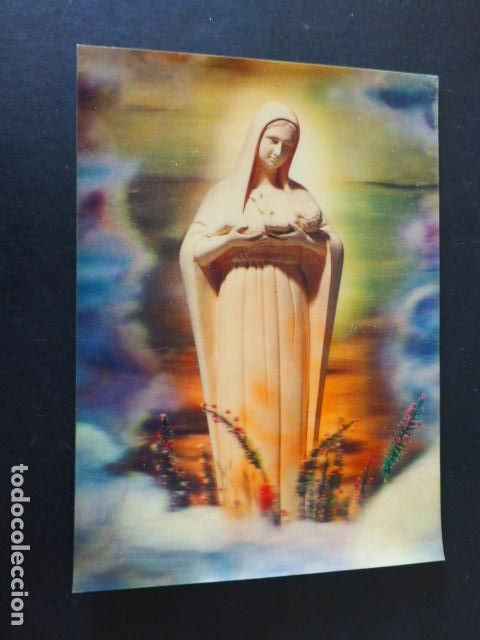 Postales: VIRGEN POSTAL TRES DIMENSIONES 3D - Foto 1