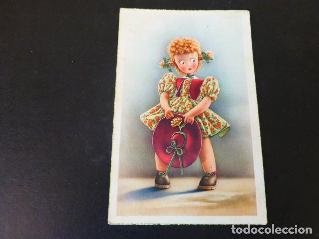 Postales: NI&Ntilde;A CON SOMBRERO POSTAL - Foto 1