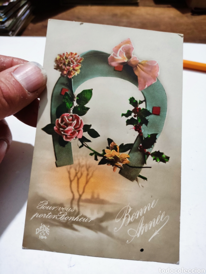 postal antigua herradura flores - Compra venta en todocoleccion