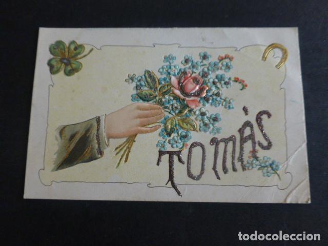 Postales: FLORES EN RELIEVE POSTAL - Foto 1