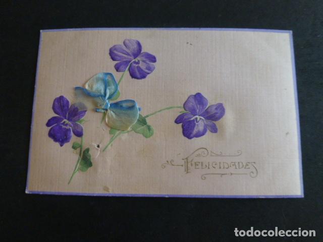 Postales: FLORES EN RELIEVE POSTAL - Foto 1