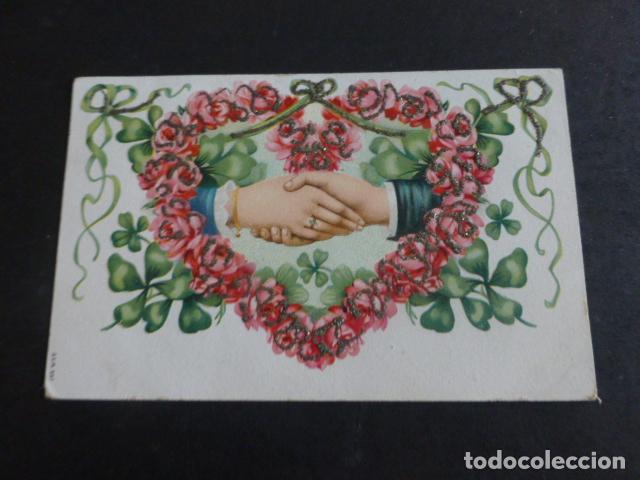 Postales: FLORES Y CORAZON POSTAL - Foto 1