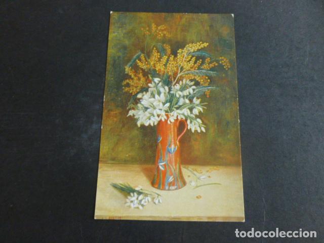 Postales: JARRON CON FLORES POSTAL - Foto 1