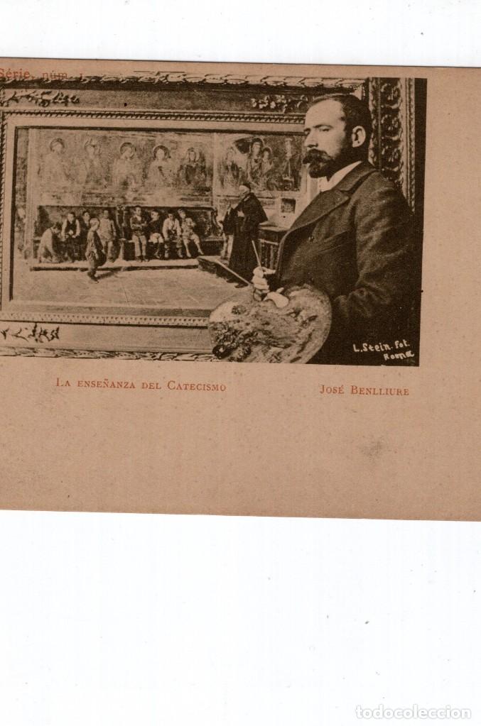 Postales: Jos&eacute; Benlliure. La Ense&ntilde;anza del Catecismo - Foto 1