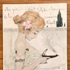 Postales: RAPHAEL KIRCHNER M. MUNK VIENNE, ART NOUVEAU, MODERNISTA, CIRCULADA EN 1902. Lote 355788585