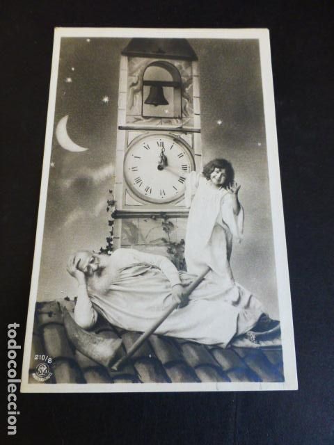 Postales: ALEGORIA DEL A&Ntilde;O NUEVO POSTAL - Foto 1