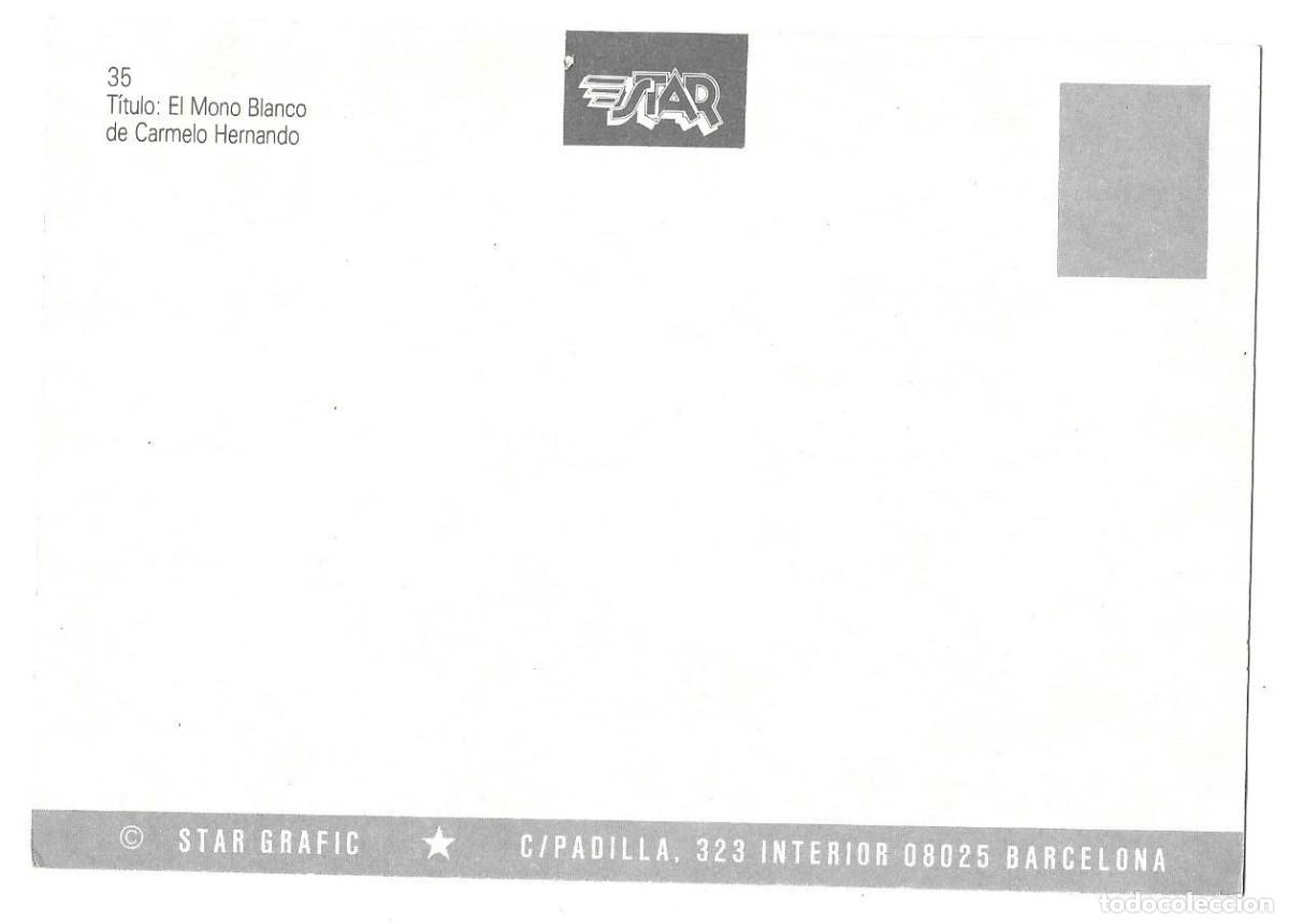 Postales: Postal &rdquo;El Mono Blanco&rdquo; de Carmelo Hernando Star ediciones - Foto 2