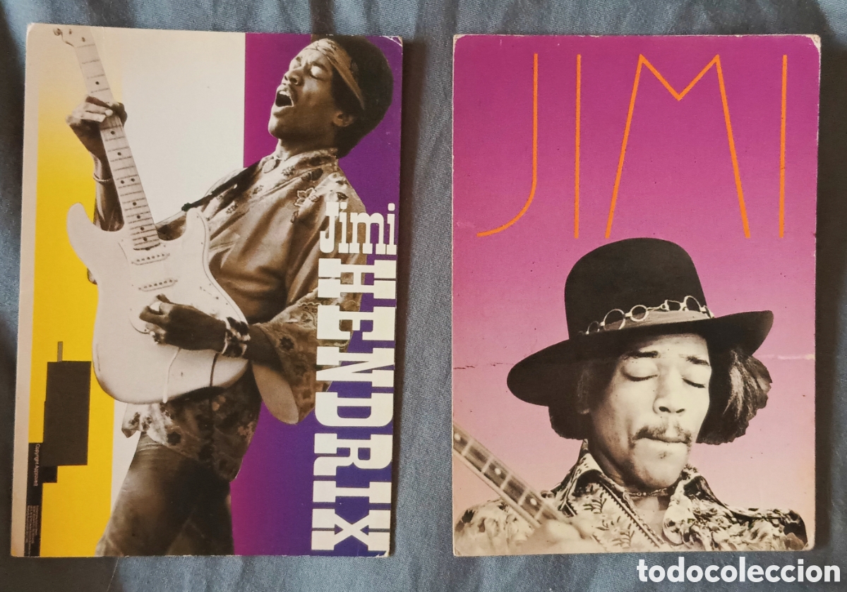 Postales: Lote 2 postales Jimi Hendrix - Foto 1