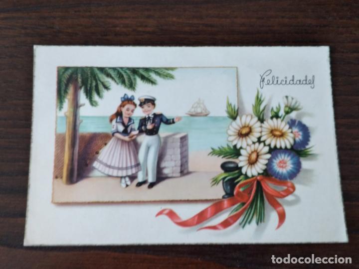 Postales: MARINO Y SE&Ntilde;ORITA POSTAL - Foto 1