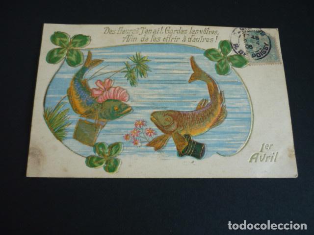 Postales: PECES Y TREBOLES POSTAL - Foto 1