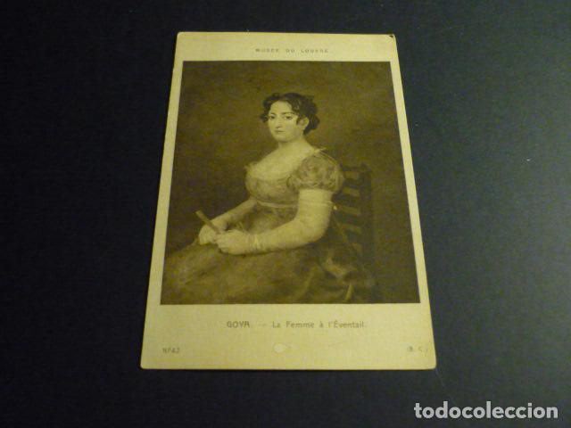 Postales: GOYA LA DAMA DEL ABANICO POSTAL - Foto 1