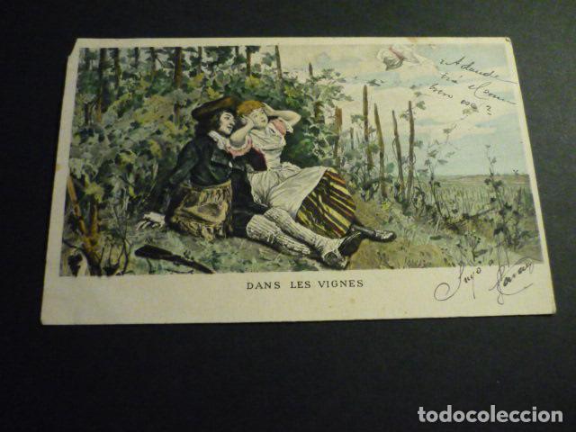 Postales: PAREJA EN VI&Ntilde;EDO POSTAL - Foto 1
