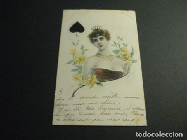 Postales: AS DE PICAS MUJER ELEGANTE VIENNE POSTAL - Foto 1