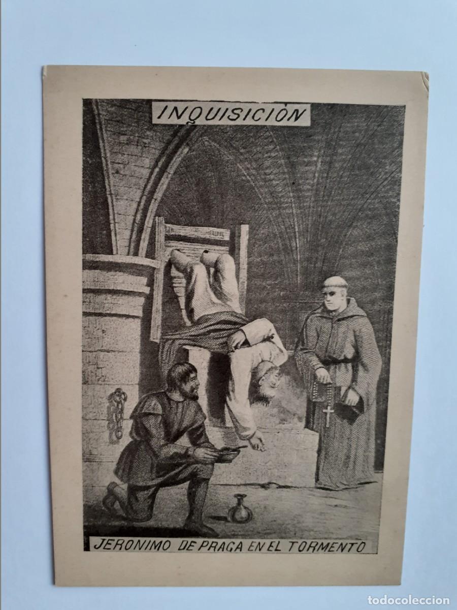 Postales: POSTAL - INQUISICI&Oacute;N - JERONIMO DE PRAGA EN EL TORMENTO - Foto 1