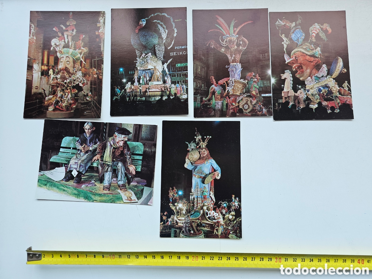 Postales: 6 postales de las Fallas de 1976, Valencia - Foto 4