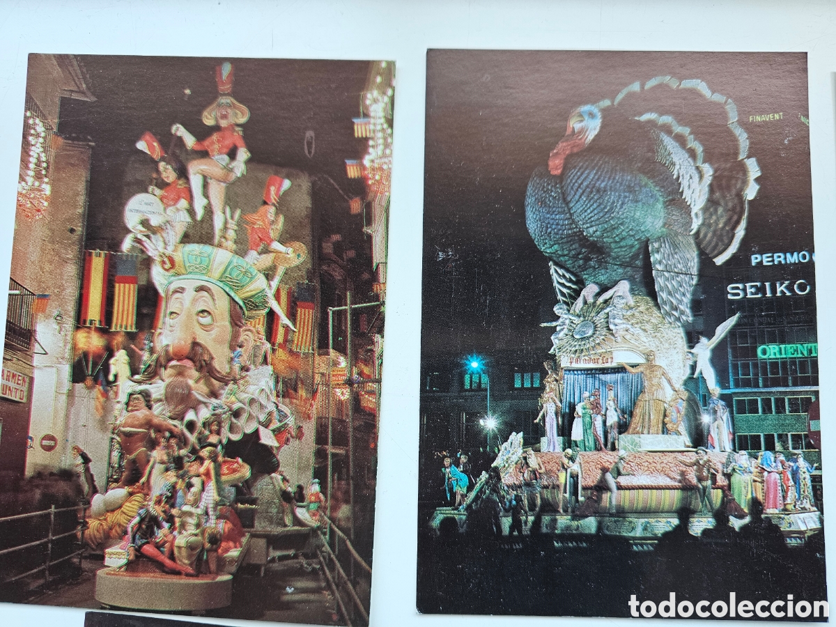 Postales: 6 postales de las Fallas de 1976, Valencia - Foto 5