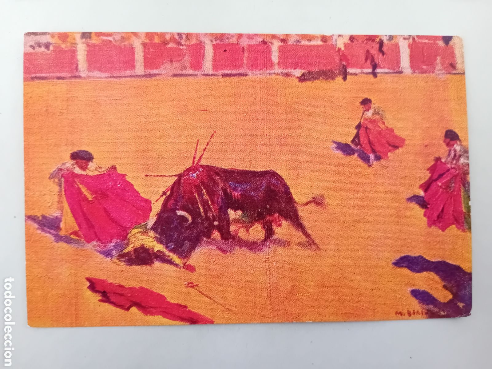 Postales: postal toros bertuchi una cogida sin circular - Foto 1