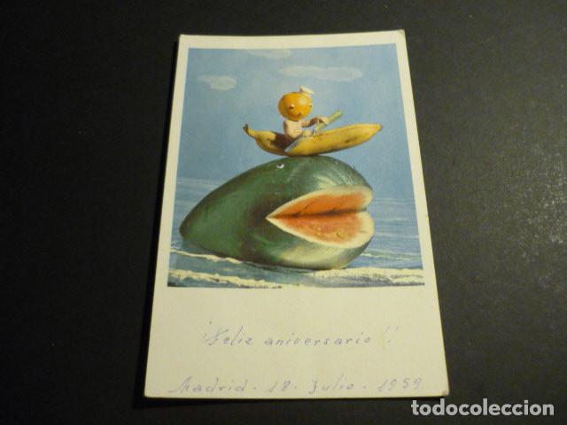 Postales: FRUTAS CARACTERIZADAS POSTAL - Foto 1