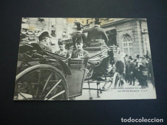 Postales: REY ALFONSO XIII EN PARIS - Foto 1