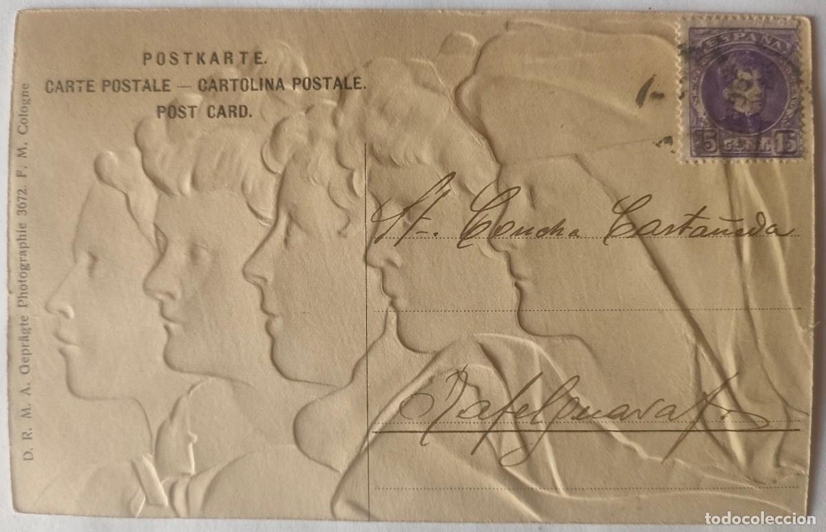 Postales: POSTAL CON RELIEVE CIRCULADA - Foto 2