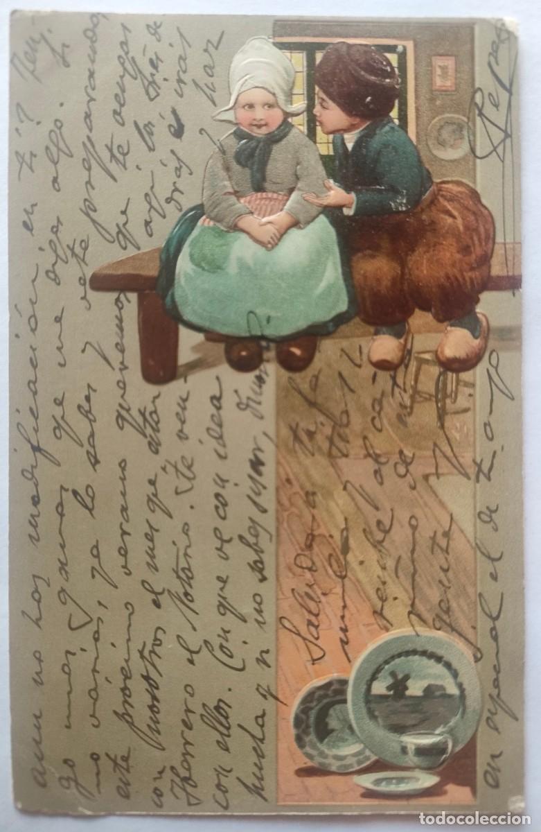 Postales: POSTAL CON RELIEVE CIRCULADA - Foto 1