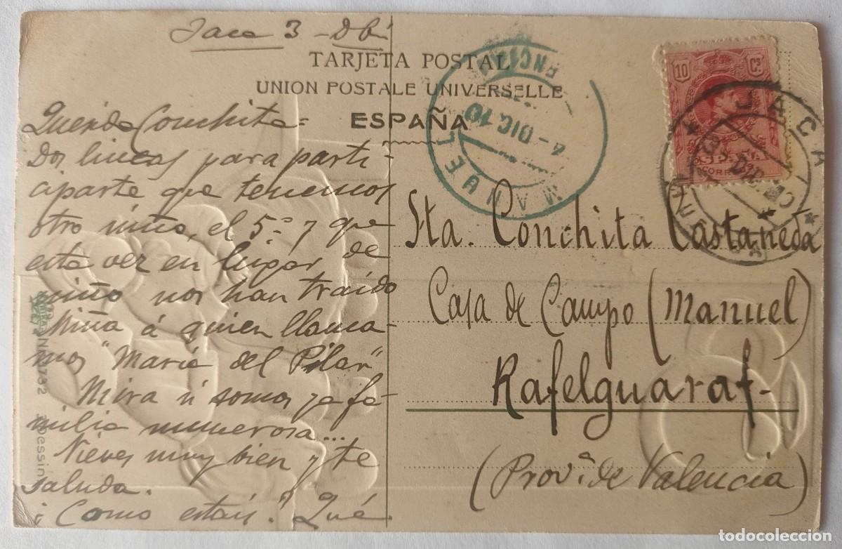 Postales: POSTAL CON RELIEVE CIRCULADA - Foto 2