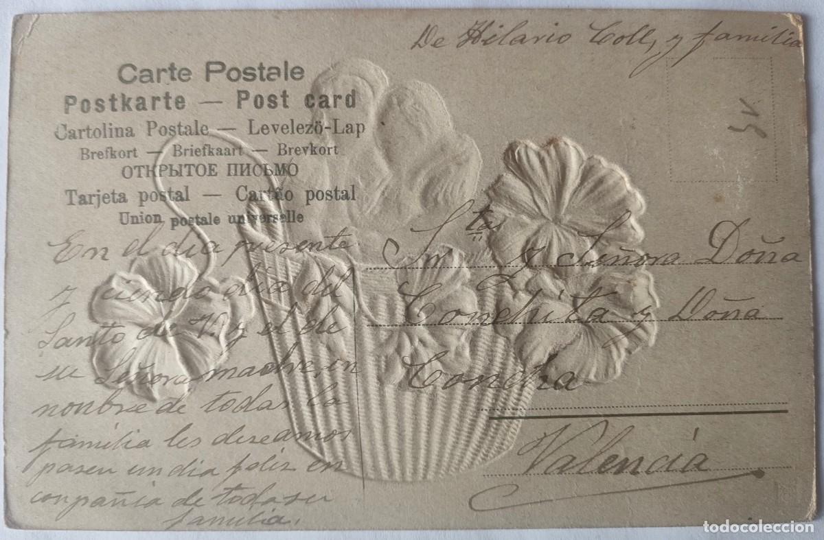 Postales: POSTAL CON RELIEVE CIRCULADA - Foto 2