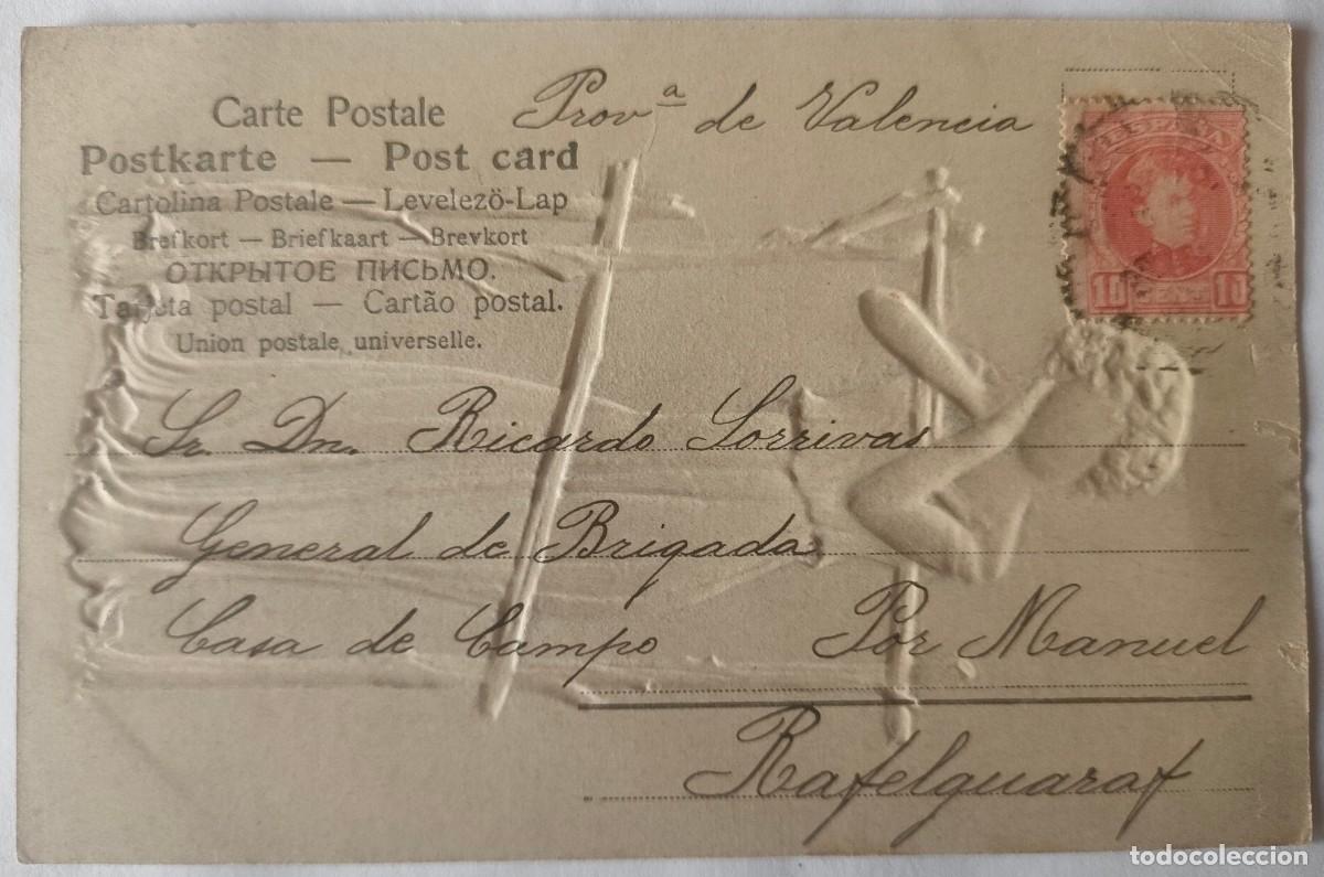 Postales: POSTAL CON RELIEVE CIRCULADA - Foto 2