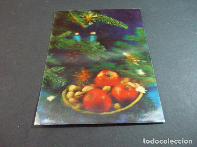 Postales: PLATO CON MANZANAS POSTAL 3D - Foto 1