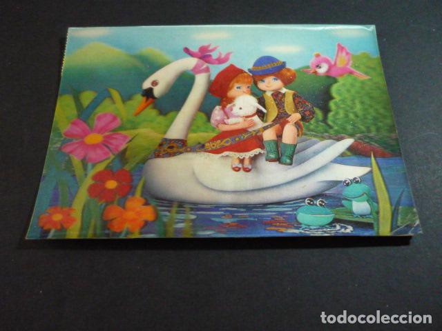 Postales: NI&Ntilde;OS EN CISNE POSTAL 3D - Foto 1