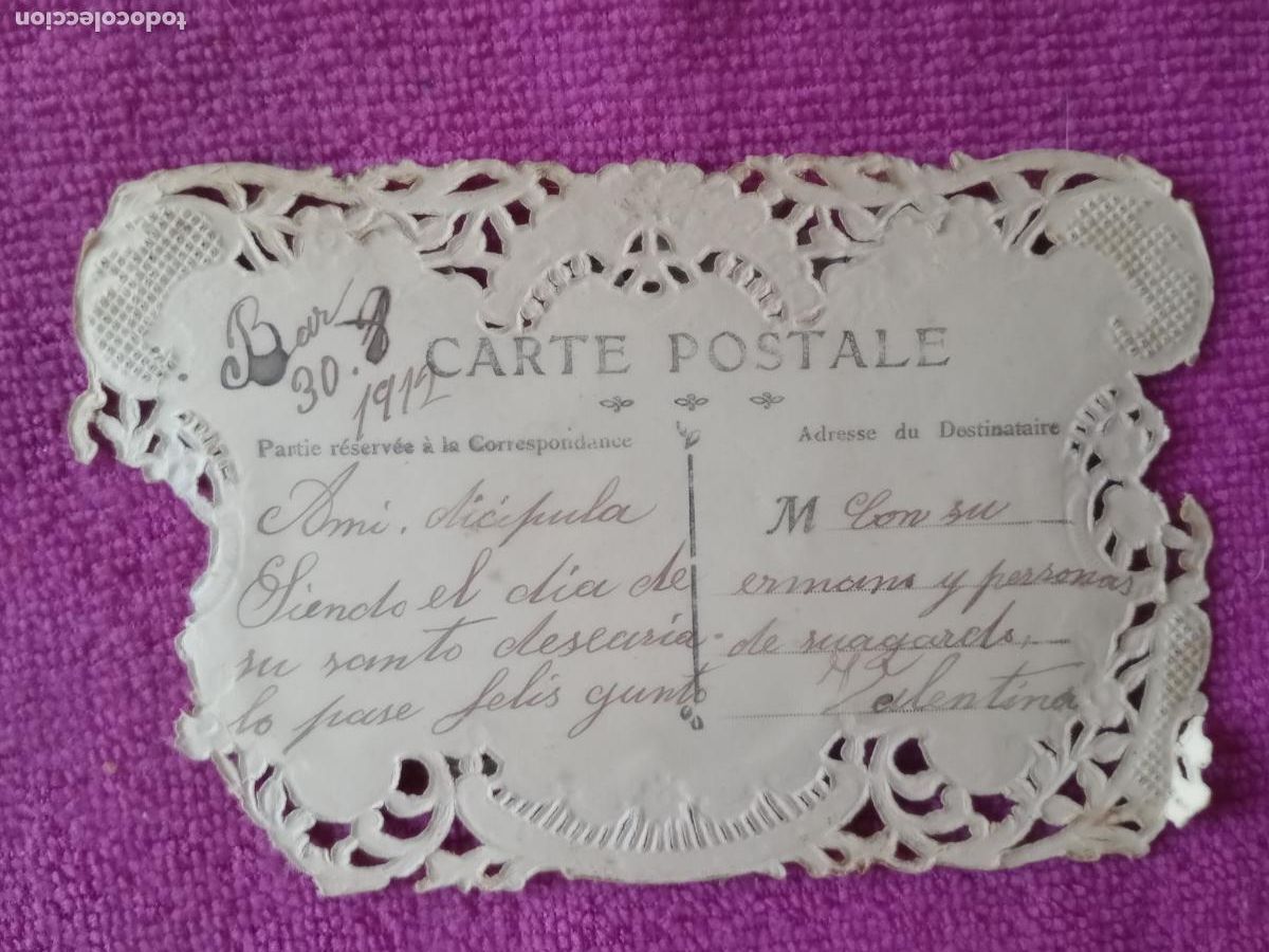 Postales: Postal de celuloide. Relieves - Foto 2