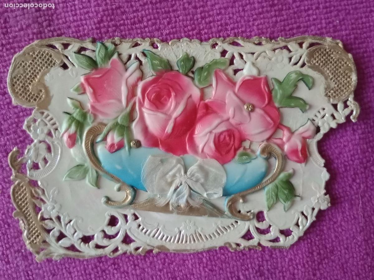 Postales: Postal de celuloide. Relieves - Foto 1