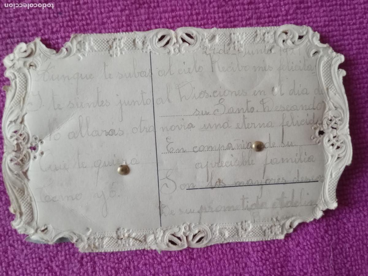Postales: Postal de celuloide. Relieves - Foto 2