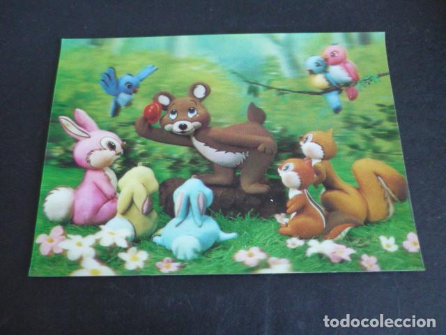 Postales: ANIMALES EN EL BOSQUE POSTAL 3D TRES DIMENSIONES - Foto 1