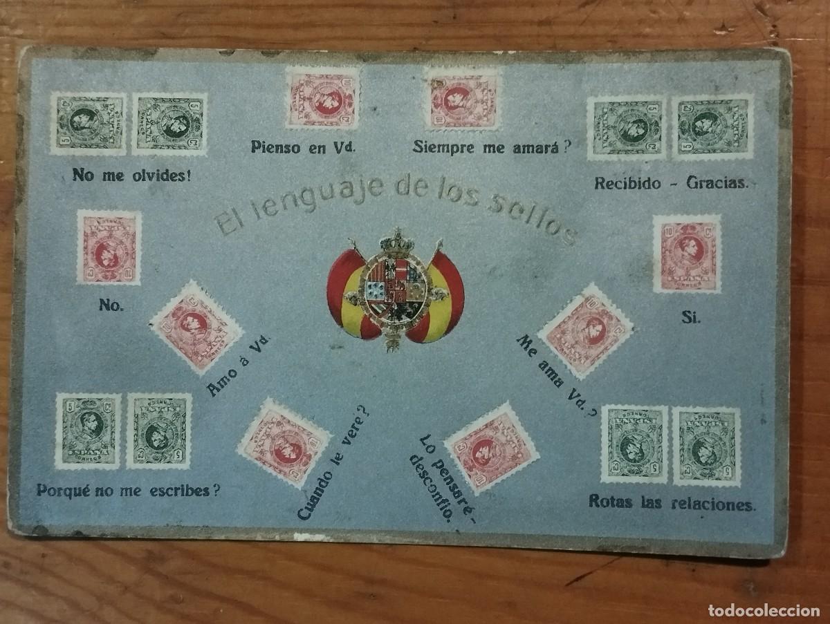 Postales: TARJETA POSTAL - EL LENGUAJE DE LOS SELLOS - Foto 3