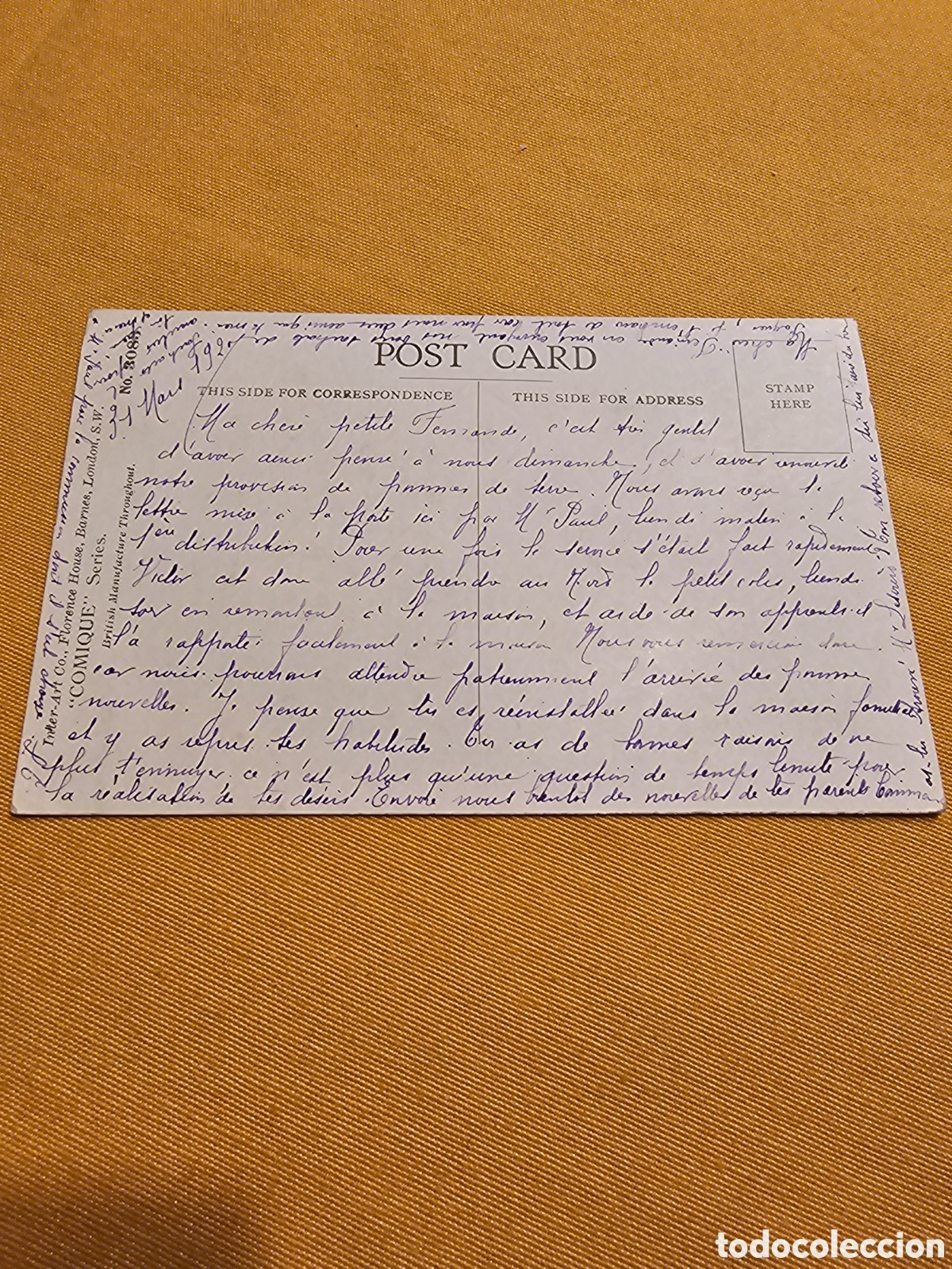 Postales: ANTIGUA POSTAL FRANCESA. CIRCULADA - Foto 2