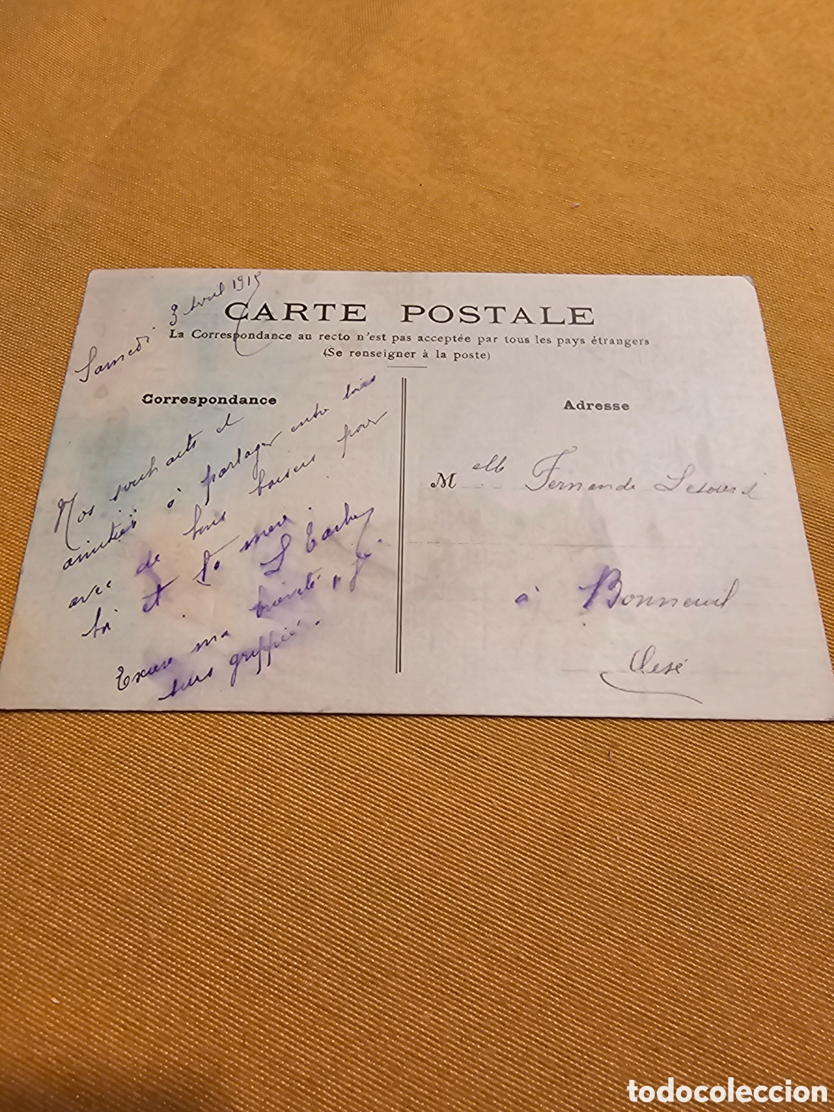 Postales: ANTIGUA POSTAL FRANCESA. CIRCULADA - Foto 2