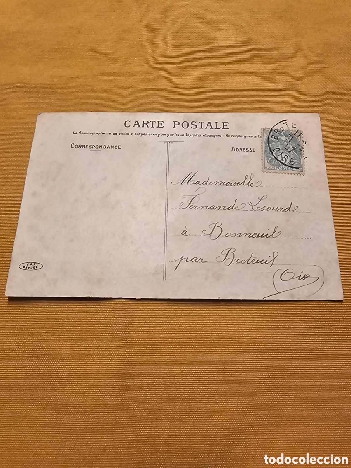 Postales: ANTIGUA POSTAL FRANCESA. CIRCULADA - Foto 2