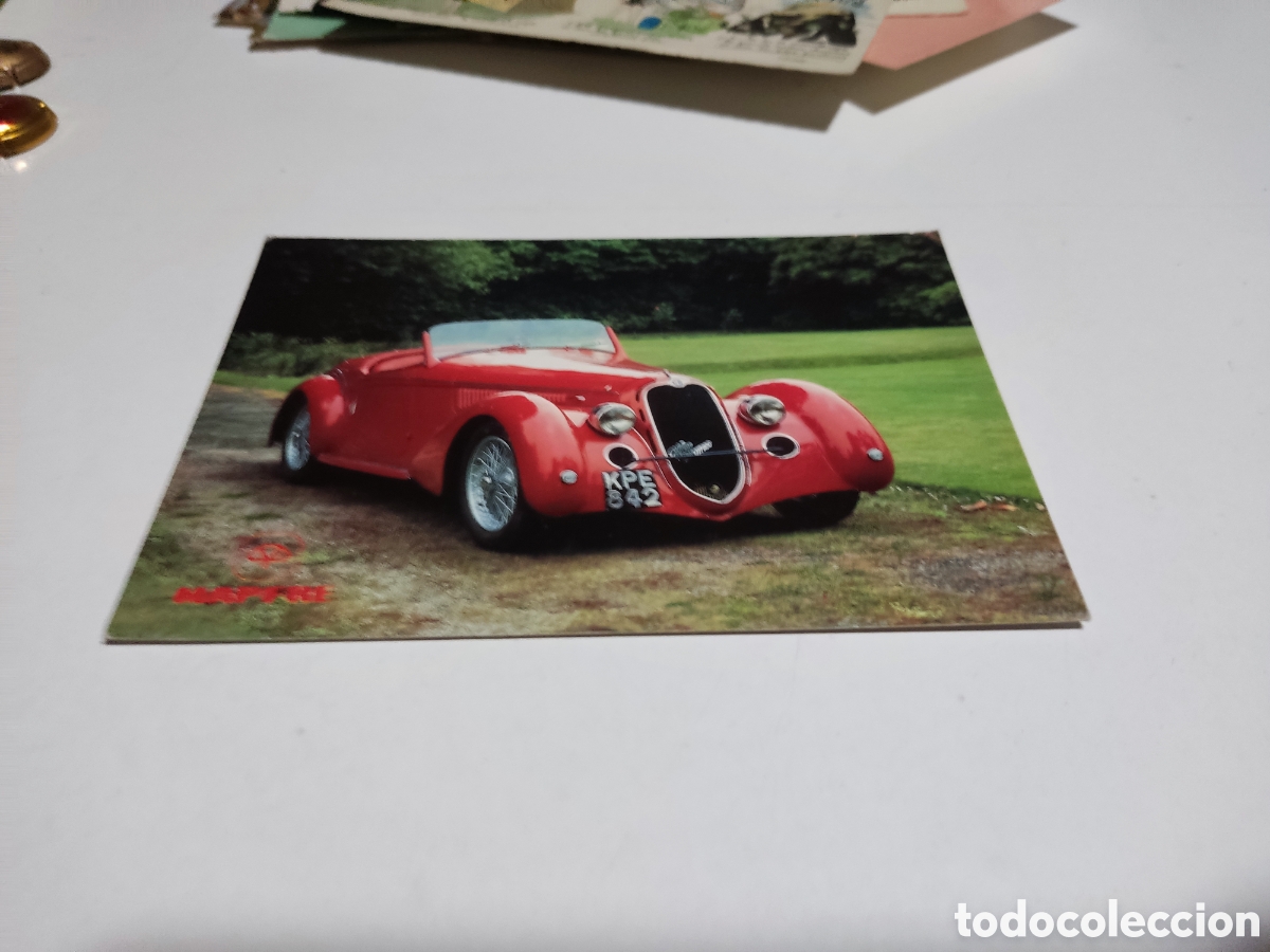 Postales: Postal Mapfre coche de &eacute;poca - Foto 1